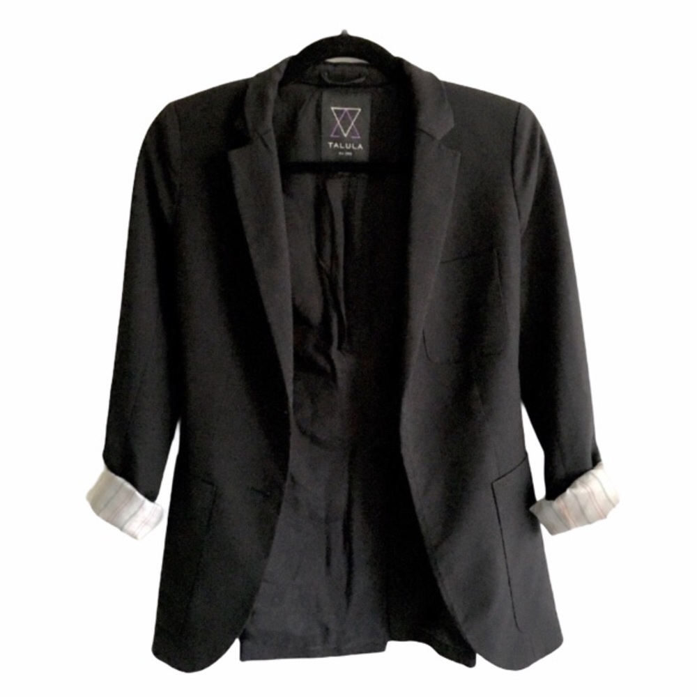 ARITZIA Talula Exeter Boyfriend Blazer Black 00